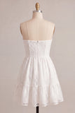 Strapless A-Line Short Bridal Shower Dress
