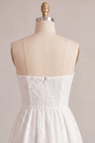 Strapless A-Line Short Bridal Shower Dress