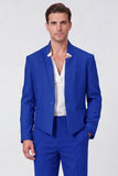 Black 2 Piece Slim Fit Men's Work Suits