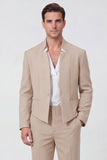 Black 2 Piece Slim Fit Men's Work Suits