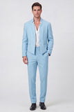 Black 2 Piece Slim Fit Men's Work Suits