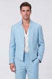 Black 2 Piece Slim Fit Men's Work Suits
