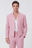 Black 2 Piece Slim Fit Men's Work Suits
