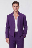 Black 2 Piece Slim Fit Men's Work Suits