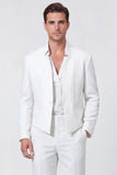 Black 2 Piece Slim Fit Men's Work Suits