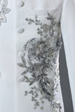 2 Piece Black Single Breasted Men's Prom Suits with Embroidery