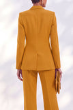 Vintage Acacia Fitted Notched Lapel Long Sleeves Women Suits