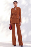 Vintage Acacia Fitted Notched Lapel Long Sleeves Women Suits