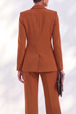 Vintage Acacia Fitted Notched Lapel Long Sleeves Women Suits
