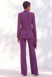 Vintage Acacia Fitted Notched Lapel Long Sleeves Women Suits