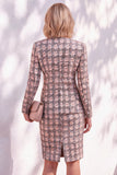Black Fitted Long Sleeves Knee-Length Women Suits