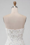 Ivory Sweetheart Short Bodycon Homecoming Dress with Sequins