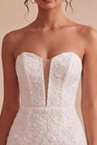 Sweetheart White Floral Bodycon Bridal Shower Dress