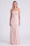 Sage Strapless Floral Mermaid Long Bridesmaid Dress
