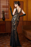 Sparkly Sequin Long Vintage Great Gatsby Flapper 1920s Dress