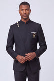 Dark Navy 2 Piece Single Breasted Men's Prom Suits