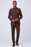 Dark Navy 2 Piece Single Breasted Men's Prom Suits