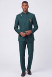 Dark Navy 2 Piece Single Breasted Men's Prom Suits