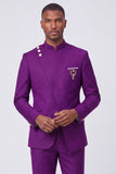 Dark Navy 2 Piece Single Breasted Men's Prom Suits
