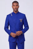 Dark Navy 2 Piece Single Breasted Men's Prom Suits