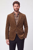 Notch Lapel Brown Single Breasted Men's Prom Blazer