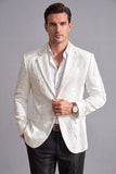 White Notch Lapel One Button Men's Prom Suits Jacket