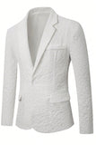 White Notch Lapel One Button Men's Prom Suits Jacket