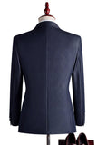 Apricot 2 Piece One Button Peak Lapel Men's Prom Suits