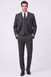 Brown Single Breasted 3 Piece Notch Lapel Men's Prom Suits
