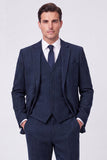 Brown Single Breasted 3 Piece Notch Lapel Men's Prom Suits