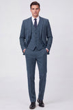 Brown Single Breasted 3 Piece Notch Lapel Men's Prom Suits
