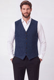 Brown Single Breasted Men's Suit Vest