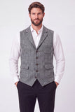 Army Green Single Breasted Notch Lapel Men's Suits Vest
