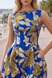 Red Bateau Neck Jacquard Bubble Hem Ruched A-Line Short Homecoming Dress