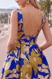 Red Bateau Neck Jacquard Bubble Hem Ruched A-Line Short Homecoming Dress