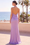 Blush Halter Neck Sequins Embroidery Ruched Beaded Mermaid Long Formal Dress