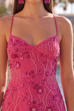 Apricot Bodycon Spaghetti Straps Beaded Short Cocktail Dress with Sequins