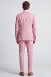 Light Pink Peak Lapel 2 Piece Single Breasted Men's Prom Suits