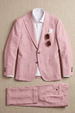Light Pink Peak Lapel 2 Piece Single Breasted Men's Prom Suits