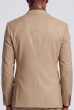 2 Piece Khaki Peak Lapel Double Breasted Men's Prom Suits
