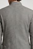 Double Breasted Grey Stand Collar Men's Prom Blazer