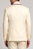 Ivory Peak Lapel Double Breasted 2 Piece Men's Prom Suits