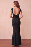 Mermaid Black Sweetheart Long Wedding Guest Dress