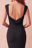 Mermaid Black Sweetheart Long Wedding Guest Dress
