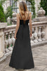 Load image into Gallery viewer, A Line Spaghetti Straps Matcha Long Bridesmaid Dress with Lace Up Back