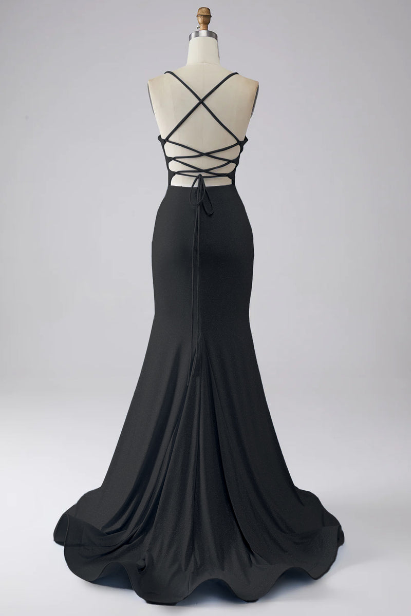 Black and blue prom dress best sale