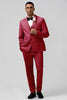 Load image into Gallery viewer, Coral Notched Lapel Single Breasted 3 Pieces Men&#39;s Suits