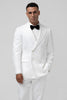 Load image into Gallery viewer, White Peak Lapel Double Breasted 2 Pieces Men&#39;s Suits