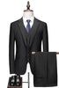 Load image into Gallery viewer, Black Notched Lapel Two Buttons Men&#39;s Wedding Suits