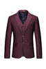 Load image into Gallery viewer, Black Notched Lapel Two Buttons Men&#39;s Wedding Suits